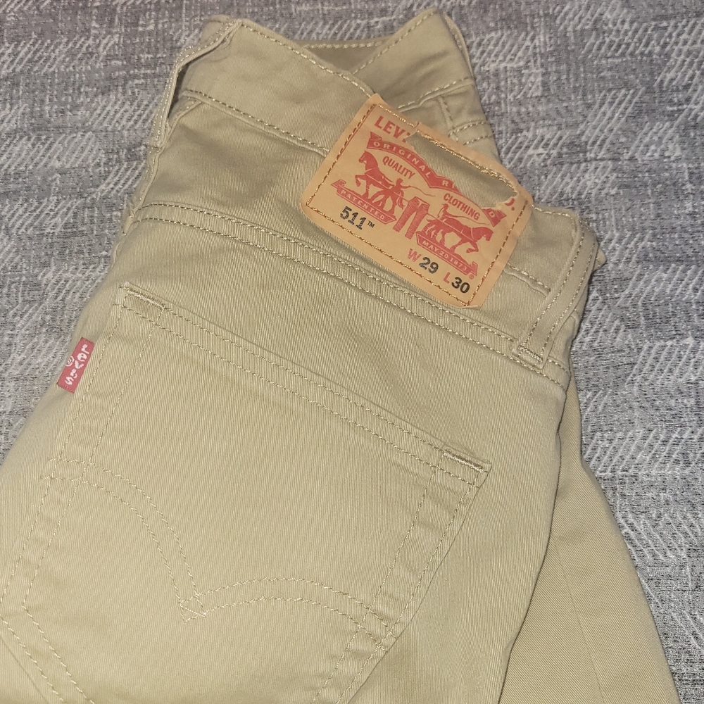 Levi's 511, 29W 30L, khaki